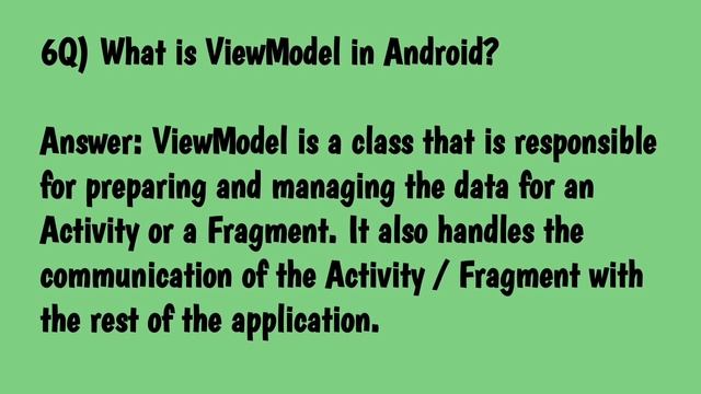 Top 10 Android interview questions and answers | Android job interview questions
