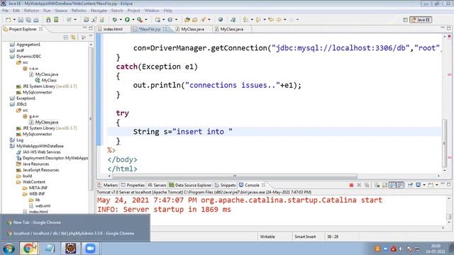 Class 55 | Advance Java JSP(Java Server Page) With DataBase. 15