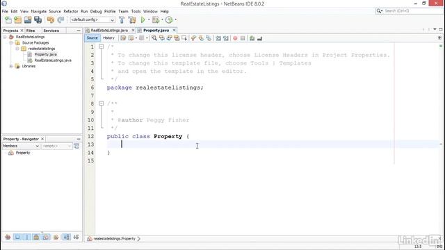 Creating classes in Java