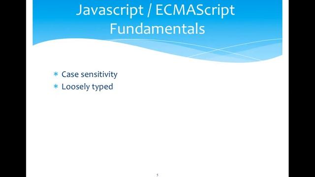 2.JAVASCRIPT - Concepts / Features
