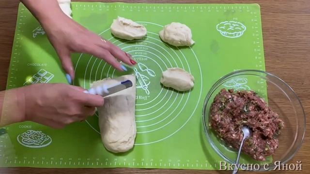 Пирожки -- Минутка Без дрожжей Пирожки на кефире с мясом