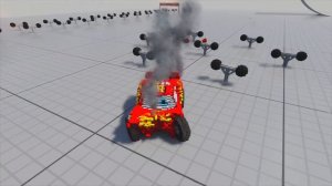 GTA 5 Lightning McQueen vs Teardown Lightning McQueen vs BeamNG Drive McQueen - WHO IS BEST?