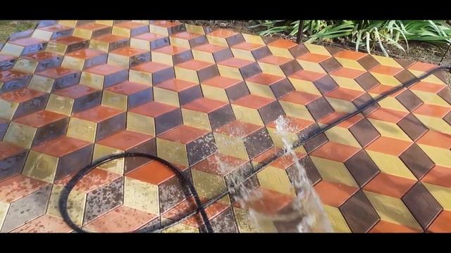 3D Садовая дорожка. Ромб. Тротуарная плитка своими руками. Брусчатка поверх отмостки.