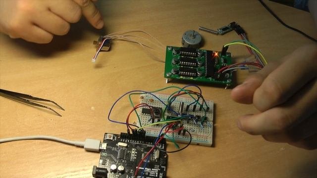 ДИСТАНЦИОННОЕ УПРАВЛЕНИЕ шаговыми и коллекторными двигателями.