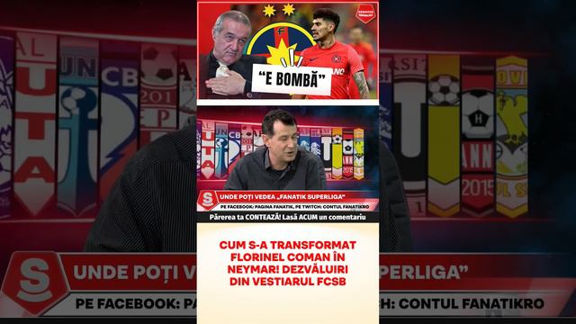 Cum s-a transformat Florinel Coman in Neymar! Dezvaluiri din vestiarul FCSB