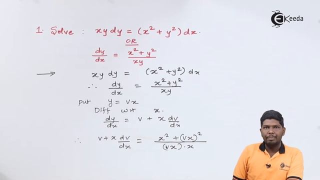 Homogeneous Differential Equations Problem No 1 - Differential Equations - Diploma Maths II смотреть онлайн