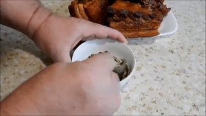 Свиная ГРУДИНКА в луковой шелухе с чесноком и аджикой.