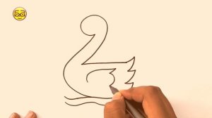 How to draw Swan with Number 2