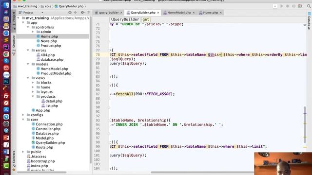 Tự xây dựng mô hình MVC Trong PHP - Phần 9 - Query Builder (tiếp) смотреть онлайн