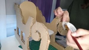 ?НОВОГОДНИЙ ДЕКОР ✂️ САНИ ДЕДУШКИ МОРОЗА из картона #diyideas #семейныйвлог#своимируками