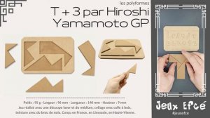 Puzzle en bois,  T + 3 par Hiroshi Yamamoto gp