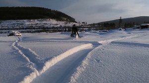 Снегоход буран с двигателем лифан 192F 17 л.с Немного пухляка