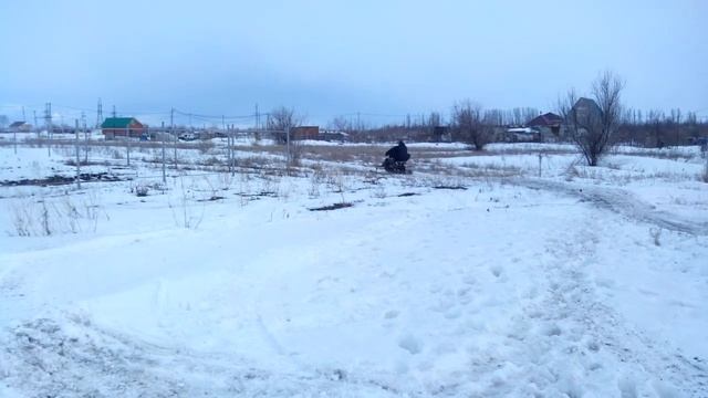 Испытание самодельного разборного миниснегохода смотреть онлайн