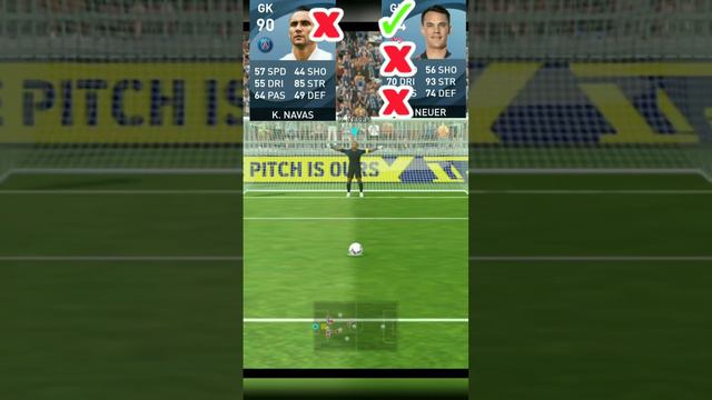 M. Neuer VS K. Navas penalty saving challenge 🥅🧤 who is bast #football #pes #fifa #neuer #navas