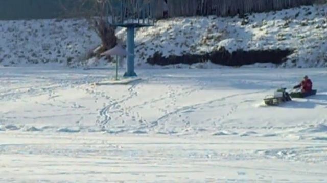 Дрифт на мотобуксировщике Рекс 380 смотреть онлайн