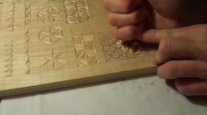 Геометрическая резьба по дереву. Урок 8 (geometric wood carving)