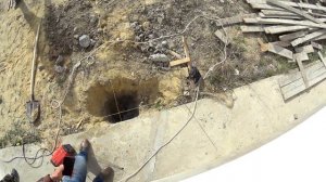 Разметка под навес Комплексное благоустройство в г. Анапа. Заборы, навесы, бетонирование.