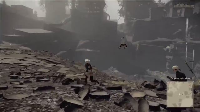 NieR Automata gameplay footage but its mostly shots of 2B's butt смотреть онлайн
