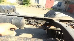 Долго растормаживается прицеп с ручника на ЕВРО КамАЗе