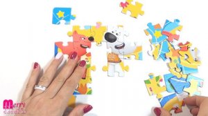 Тучка и Лисичка друзья - собираем пазл для малышей Мишки Ми-ми-мишки | Merry Nika