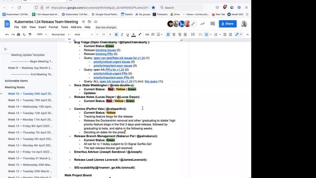 Kubernetes Release Team Meeting for 20220426 смотреть онлайн