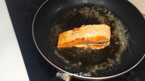 Семга Фламбе под сливочным соусом с розовым перцем! Обалденный вкус!