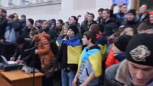 Школьная линейка . Москалив на ножи.