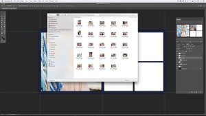 Верстка макета фотокиниги в программе фотошоп