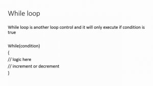 Loop Statement in Java and Usage in Selenium Webdriver