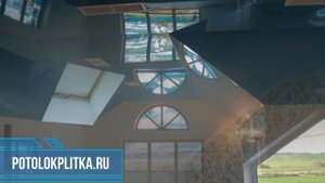 Установка натяжных потолков на мансарде с окном