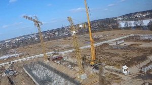 Монтаж башенного крана POTAIN 435A.