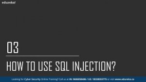 SQL injection | SQL Injection Attack Tutorial | Cybersecurity Training | Edureka Rewind-5