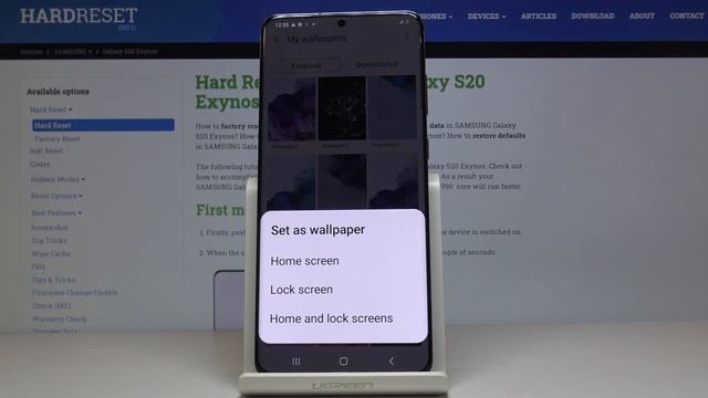 How to Change Wallpaper on Samsung Galaxy S20+ – Make your Phone Unique Among the Others смотреть онлайн