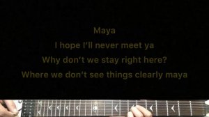Tobias Dray - Maya | Karaoke Guitar Instrumental