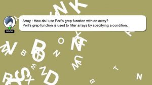 Array : How do I use Perl's grep function with an array?