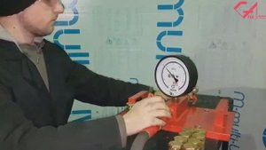 Проверка предохранительного клапана на испытательном стенде