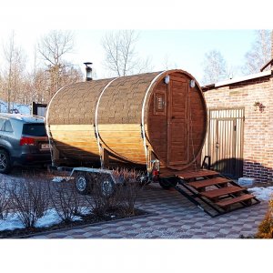 Баня бочка на прицепе.mp4