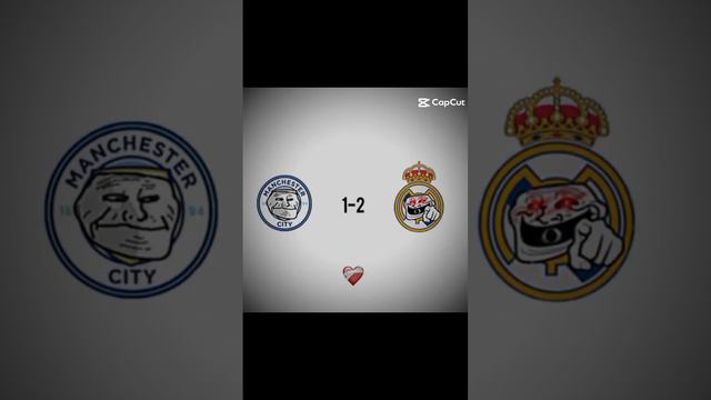 real Madrid vs man city#football #viral #funny #edit