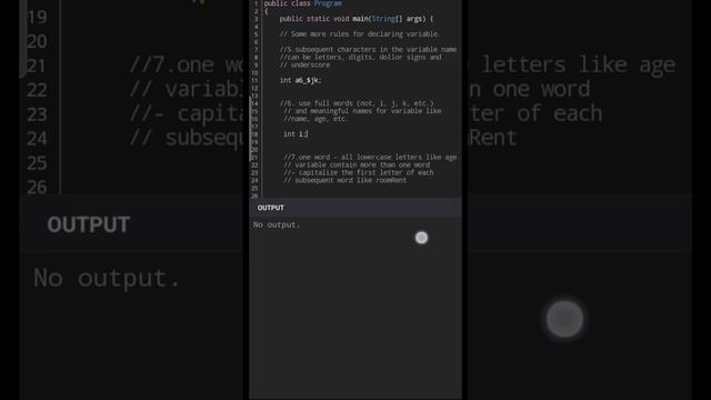 Some more rules for variable declaration   Variable declaration  Rules  Java?