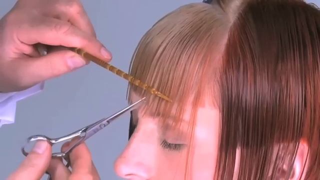 Как подстричь прямую челку - бесплатный видео-урок