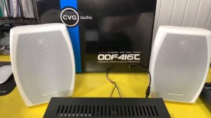 Видео демонстрация корпусных настенных двухполосных акустических систем CVGaudio ODF416TW