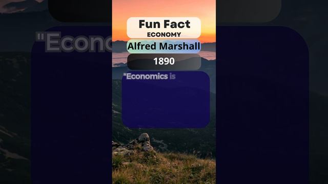 Fun Story Fact Economy: #alfredmarshall #history #facts #mindset #viral #development #business