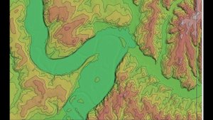 Построение красивых полигональных изолиний по открытым ЦМР