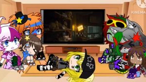 Security Breach React to Five Night's at Freddy's Official Movie Trailer // Gacha FNAF