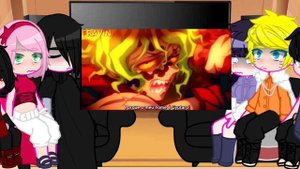 Реакция Наруто на детей Боруто «Даки и Гютаро» момобору