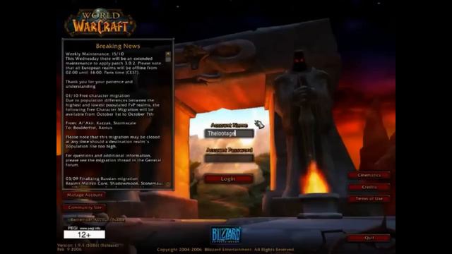 WoW Vanilla Login Music: The Cataclysm Remix смотреть онлайн