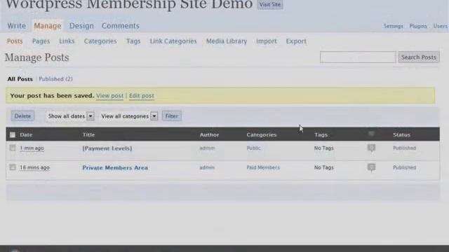 Create A Membership Site With Wordpress - Part 4.flv смотреть онлайн