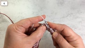 Узор Штрихи. Мозаичное вязание. Спицы.