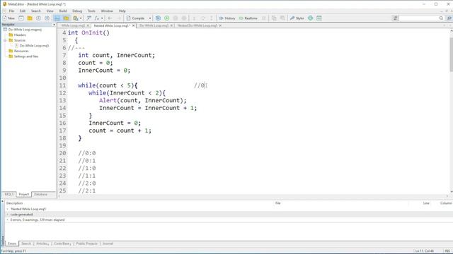 NESTED WHILE LOOP #programming #coding #nestedloop #nestedloops #whileloop