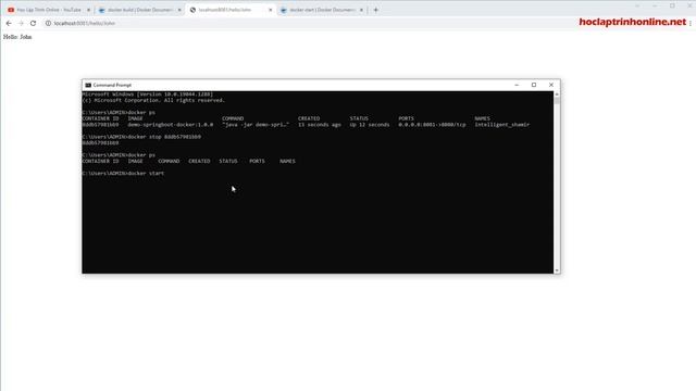 Hướng dẫn start, stop hoặc paused 1 docker container смотреть онлайн